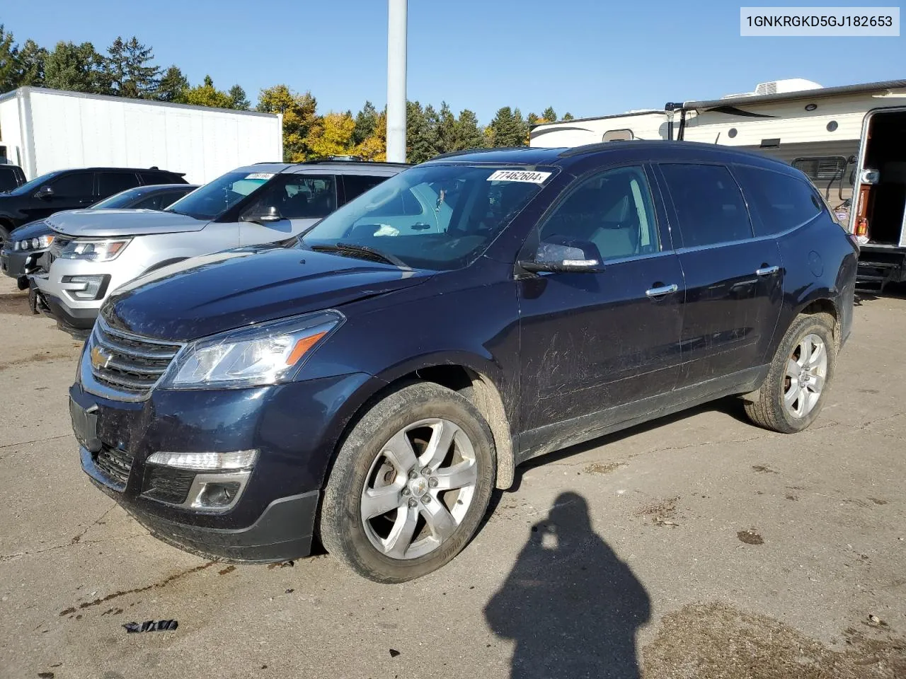 2016 Chevrolet Traverse Lt VIN: 1GNKRGKD5GJ182653 Lot: 77462604