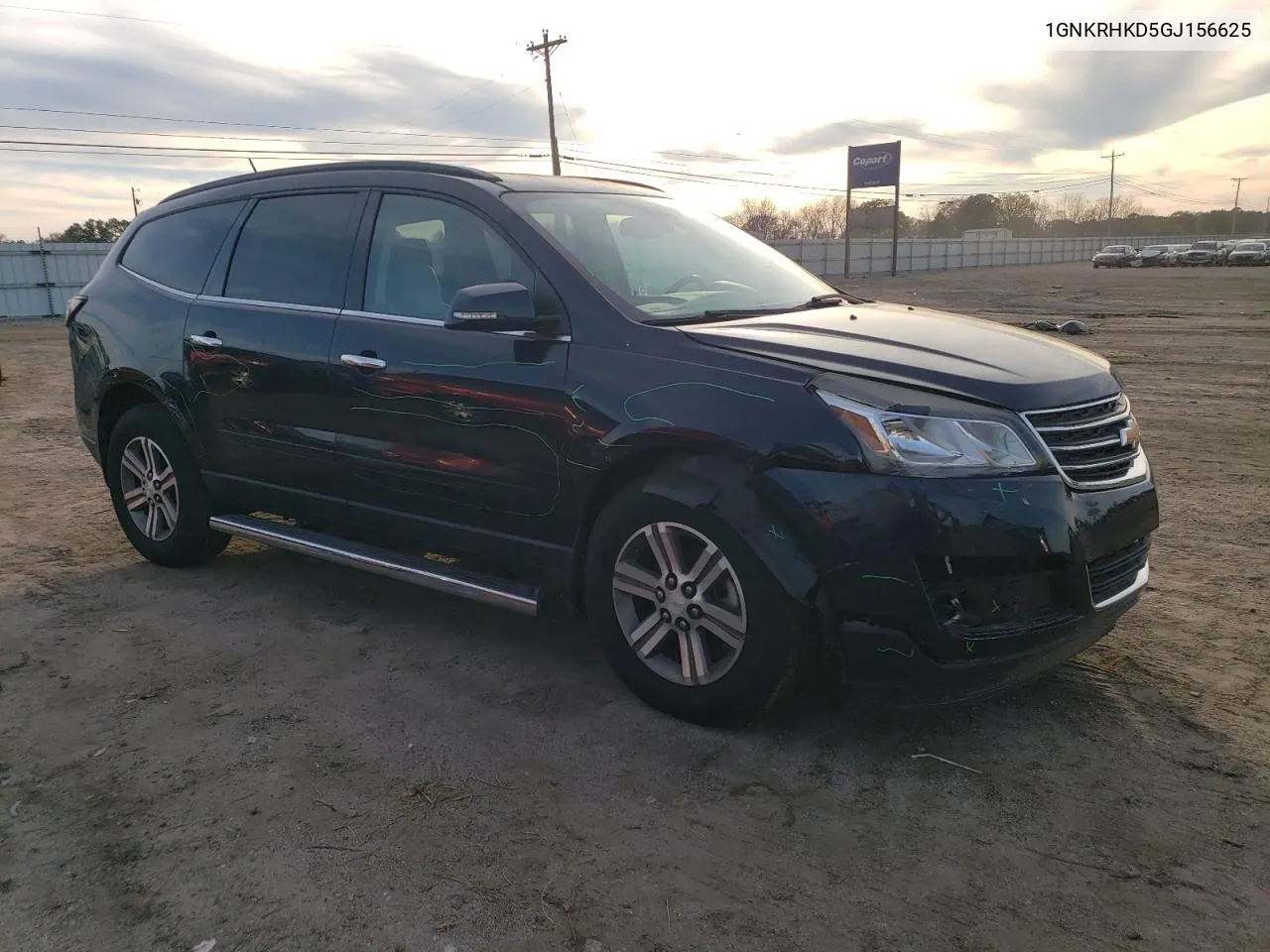 2016 Chevrolet Traverse Lt VIN: 1GNKRHKD5GJ156625 Lot: 77689364