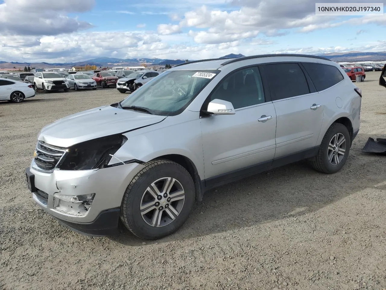 2016 Chevrolet Traverse Lt VIN: 1GNKVHKD2GJ197340 Lot: 77835324