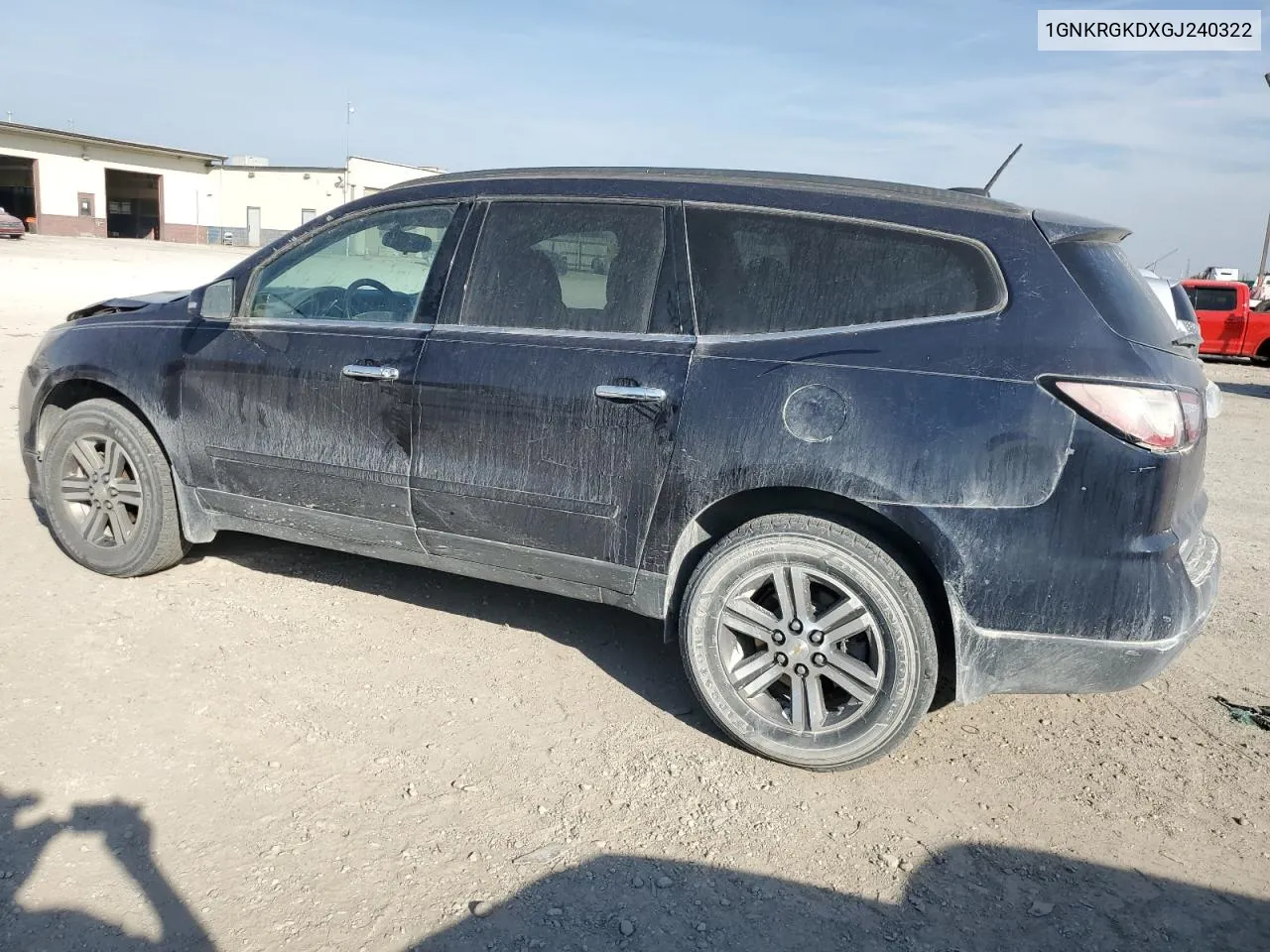 2016 Chevrolet Traverse Lt VIN: 1GNKRGKDXGJ240322 Lot: 78024834