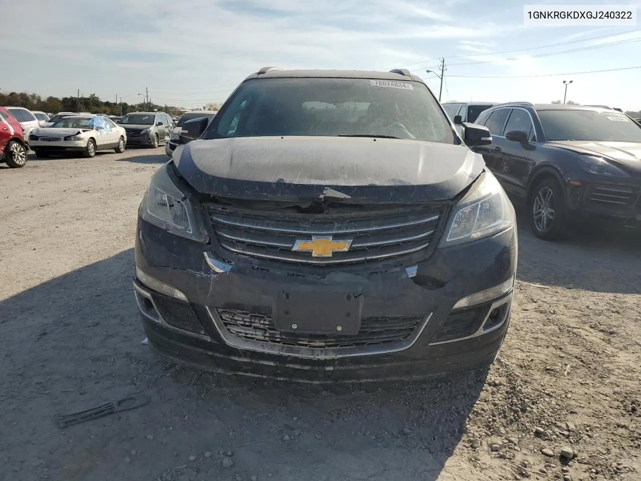 2016 Chevrolet Traverse Lt VIN: 1GNKRGKDXGJ240322 Lot: 78024834