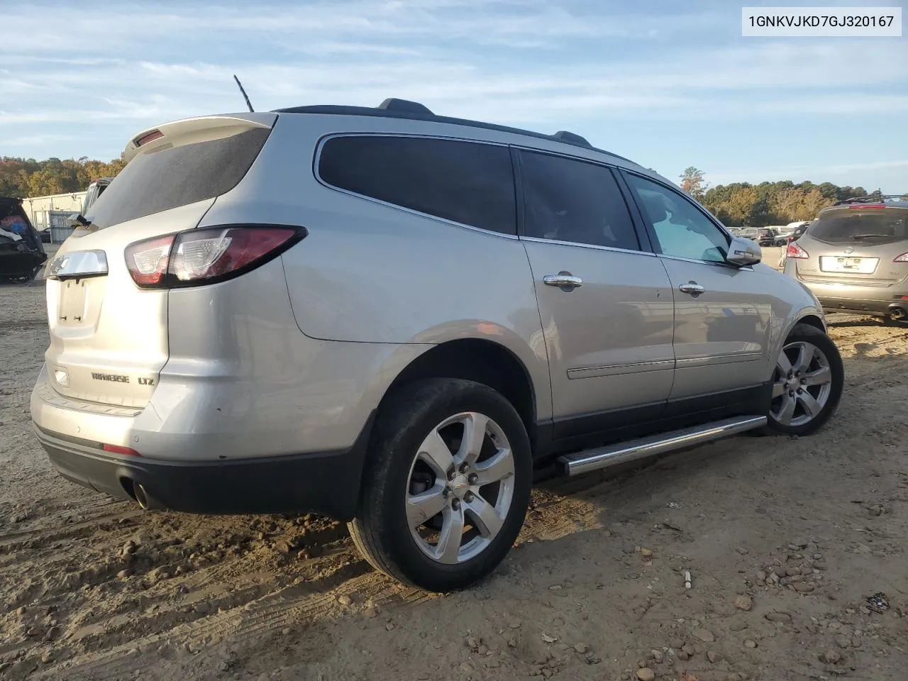 2016 Chevrolet Traverse Ltz VIN: 1GNKVJKD7GJ320167 Lot: 78068594