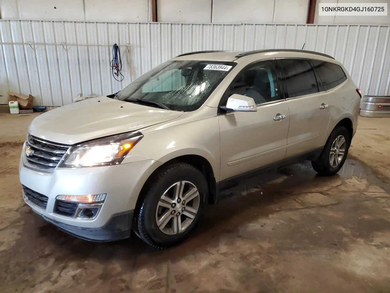 2016 Chevrolet Traverse Lt VIN: 1GNKRGKD4GJ160725 Lot: 78363944