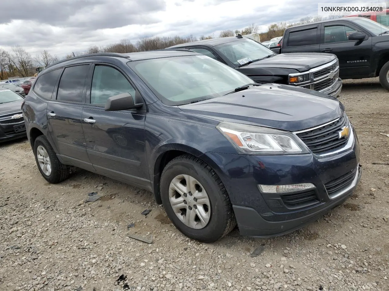 2016 Chevrolet Traverse Ls VIN: 1GNKRFKD0GJ254028 Lot: 78602904