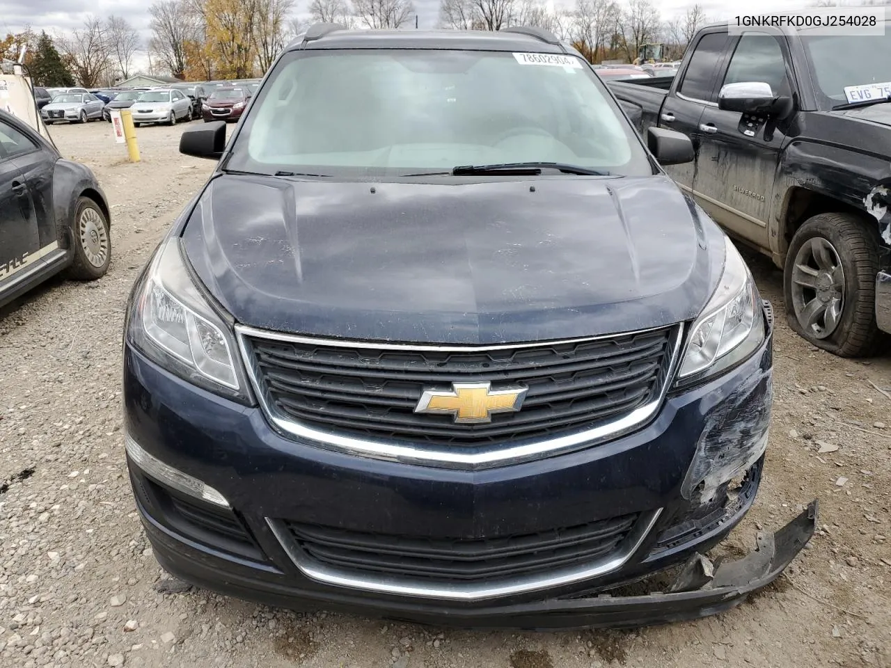 2016 Chevrolet Traverse Ls VIN: 1GNKRFKD0GJ254028 Lot: 78602904