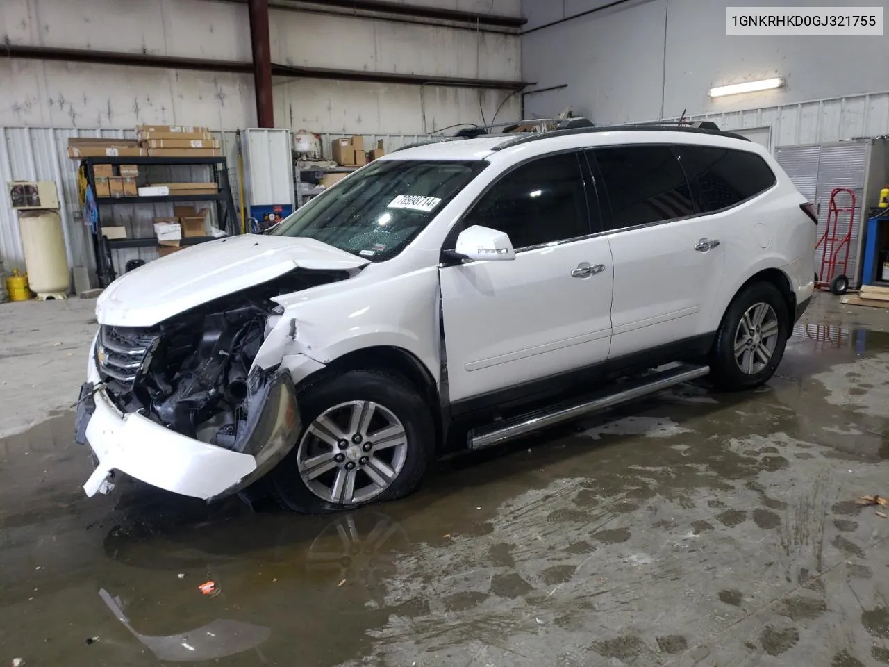 2016 Chevrolet Traverse Lt VIN: 1GNKRHKD0GJ321755 Lot: 78990714