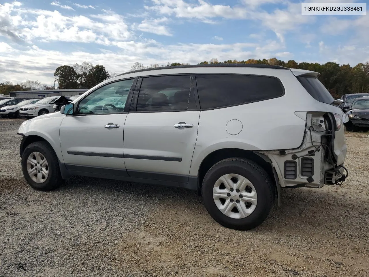 2016 Chevrolet Traverse Ls VIN: 1GNKRFKD2GJ338481 Lot: 79014694