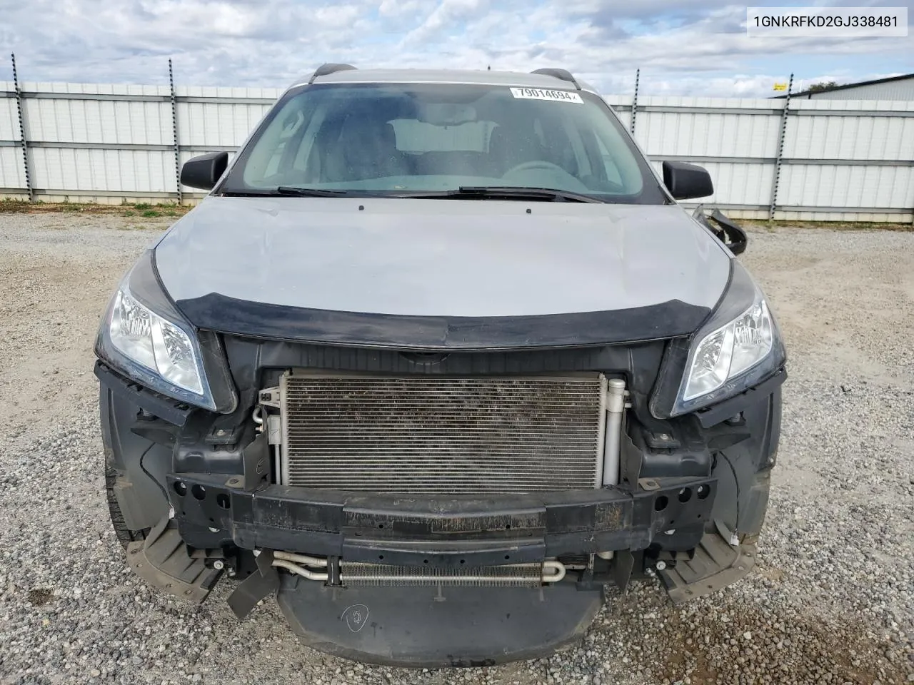 2016 Chevrolet Traverse Ls VIN: 1GNKRFKD2GJ338481 Lot: 79014694