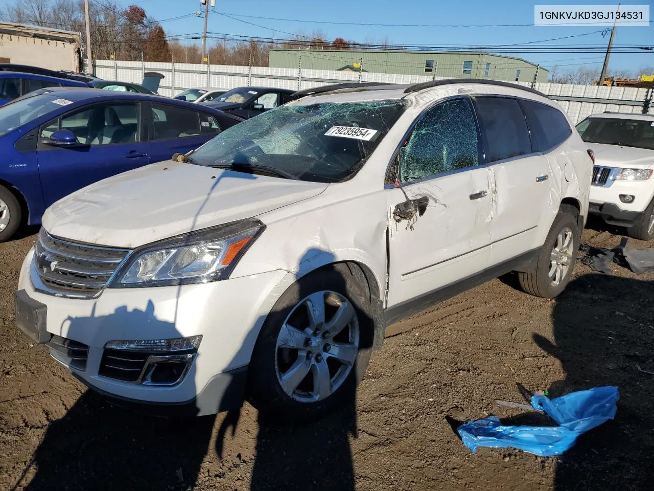 2016 Chevrolet Traverse Ltz VIN: 1GNKVJKD3GJ134531 Lot: 79235954