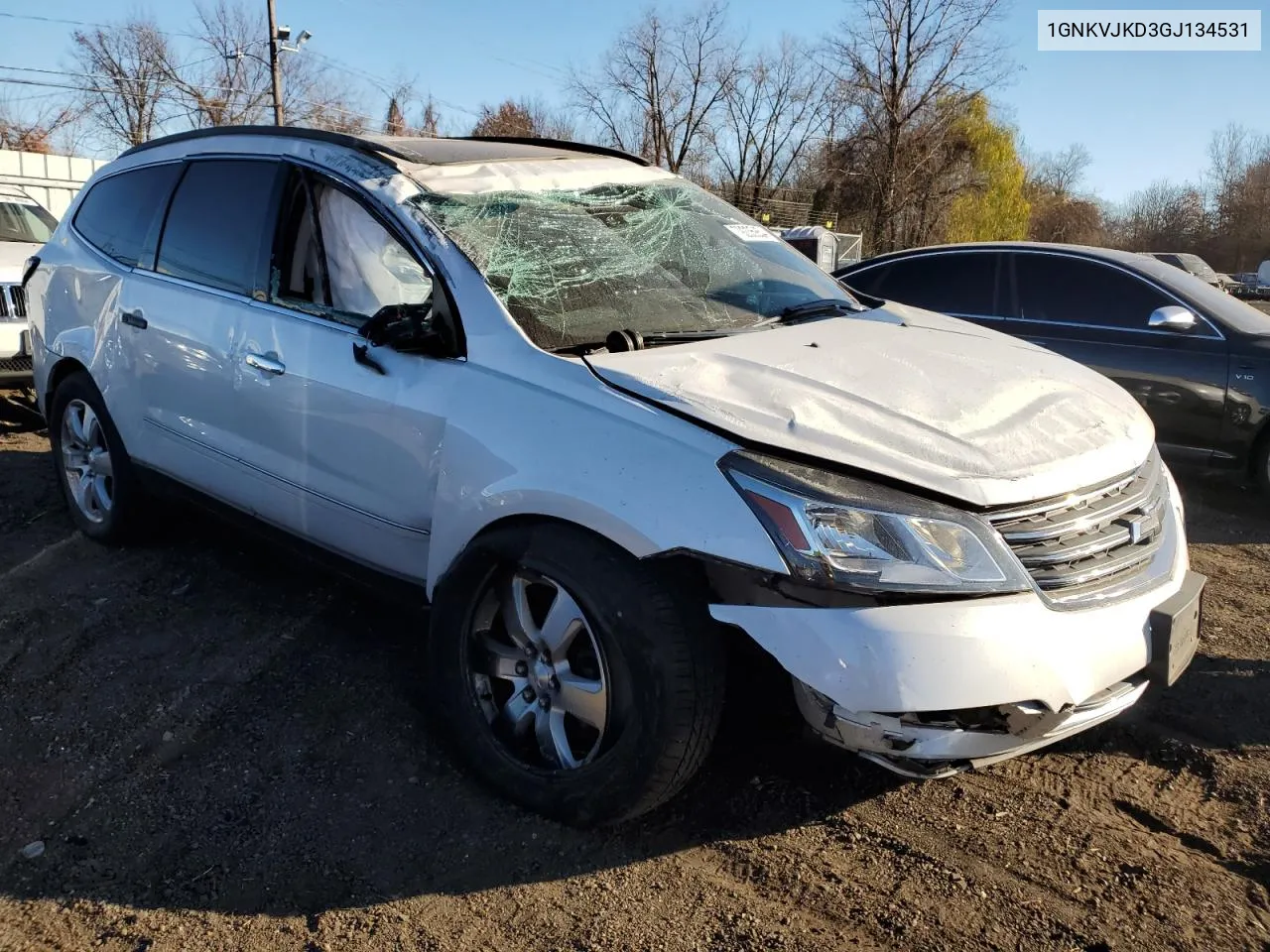 2016 Chevrolet Traverse Ltz VIN: 1GNKVJKD3GJ134531 Lot: 79235954