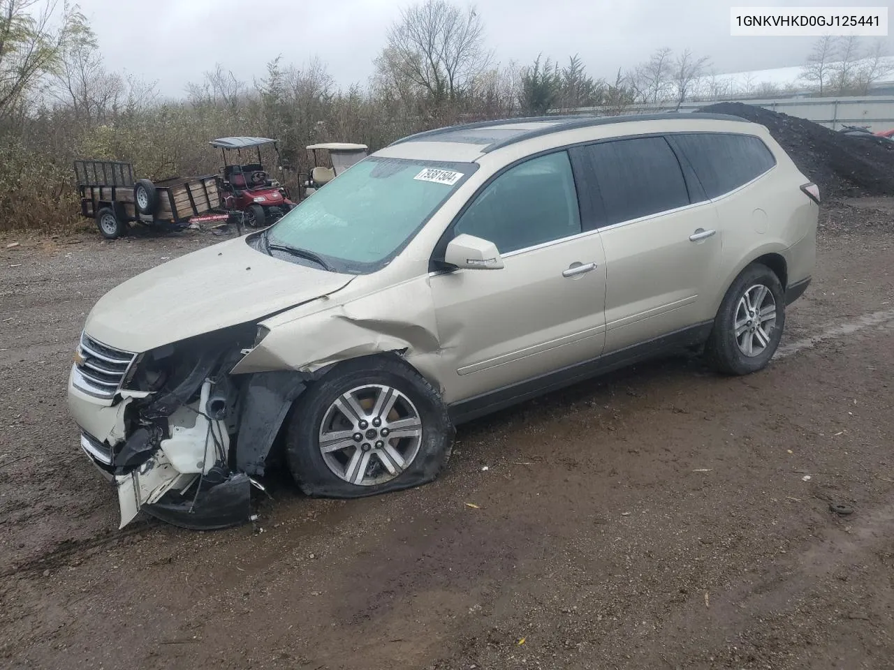 2016 Chevrolet Traverse Lt VIN: 1GNKVHKD0GJ125441 Lot: 79381504