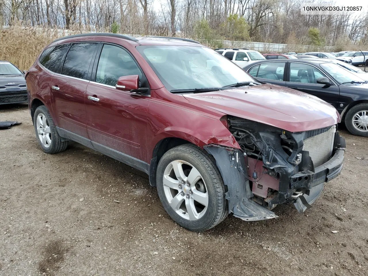 2016 Chevrolet Traverse Lt VIN: 1GNKVGKD3GJ120857 Lot: 79857184