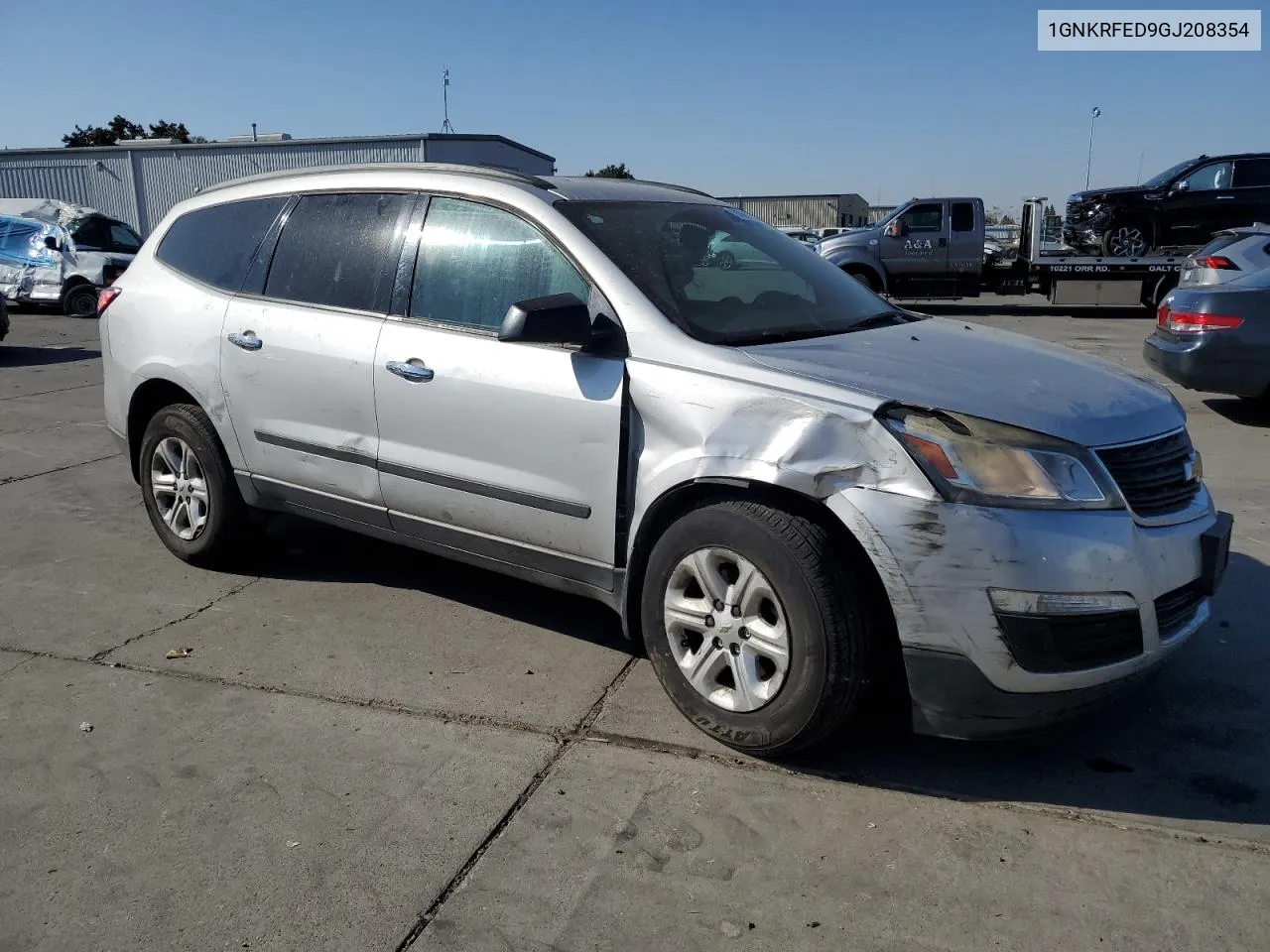 2016 Chevrolet Traverse Ls VIN: 1GNKRFED9GJ208354 Lot: 80069784