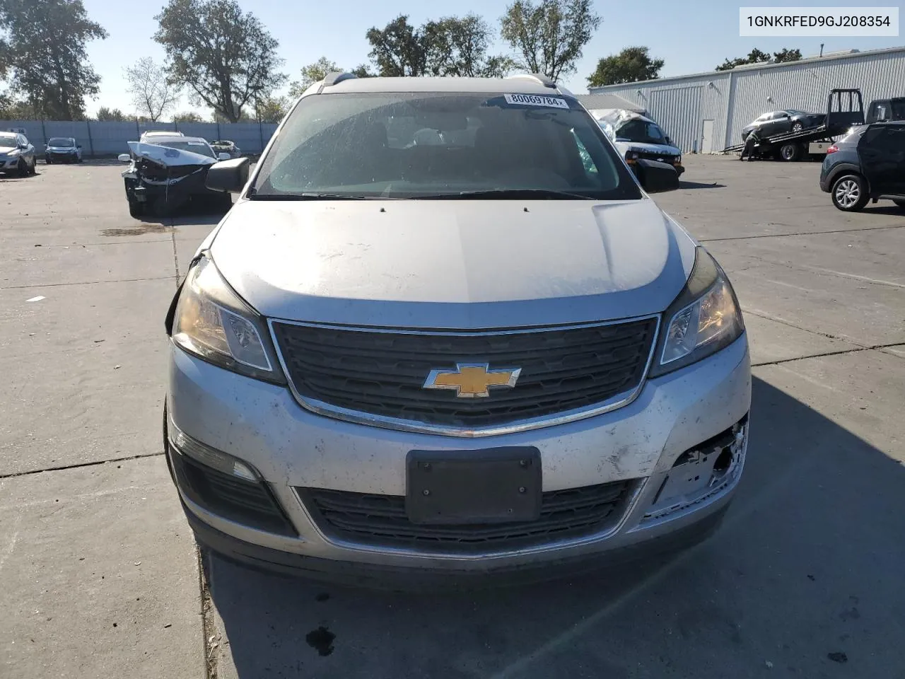 2016 Chevrolet Traverse Ls VIN: 1GNKRFED9GJ208354 Lot: 80069784