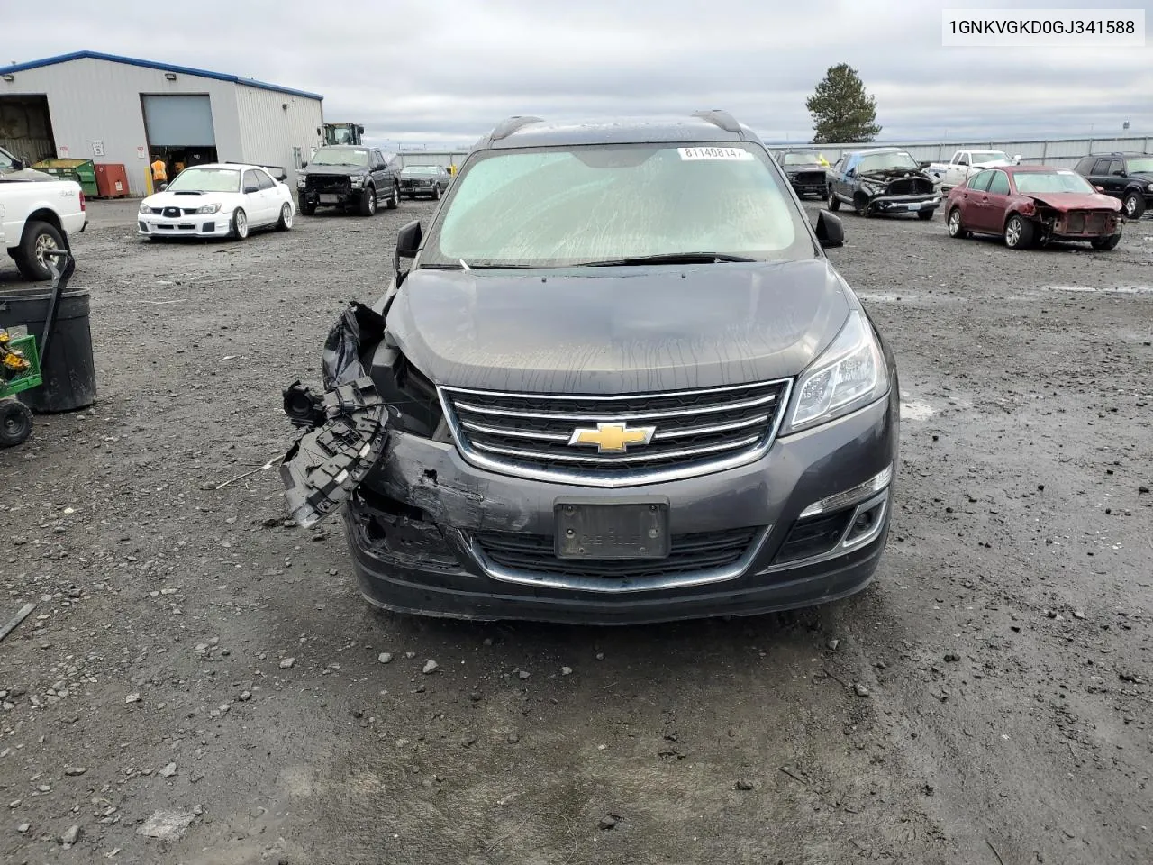 2016 Chevrolet Traverse Lt VIN: 1GNKVGKD0GJ341588 Lot: 81140814