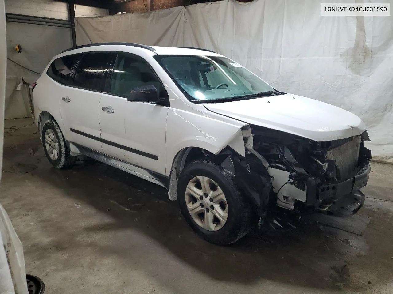 2016 Chevrolet Traverse Ls VIN: 1GNKVFKD4GJ231590 Lot: 81183244