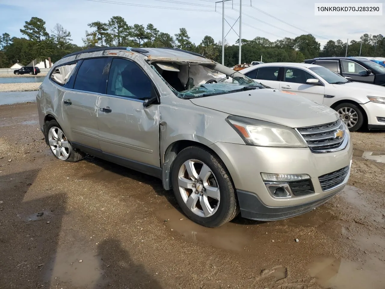 2016 Chevrolet Traverse Lt VIN: 1GNKRGKD7GJ283290 Lot: 81530174