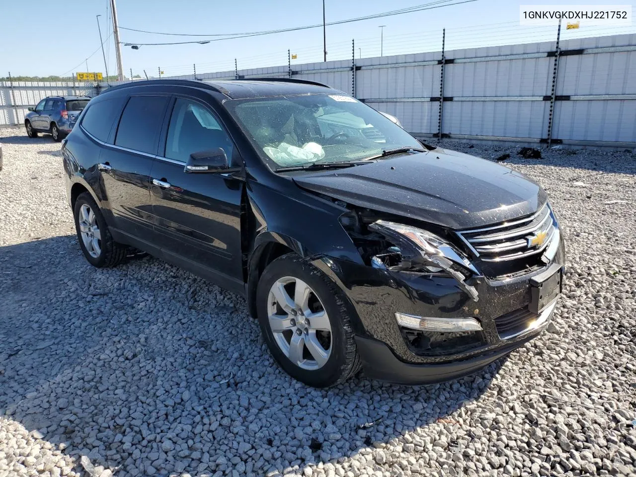 2017 Chevrolet Traverse Lt VIN: 1GNKVGKDXHJ221752 Lot: 51251944