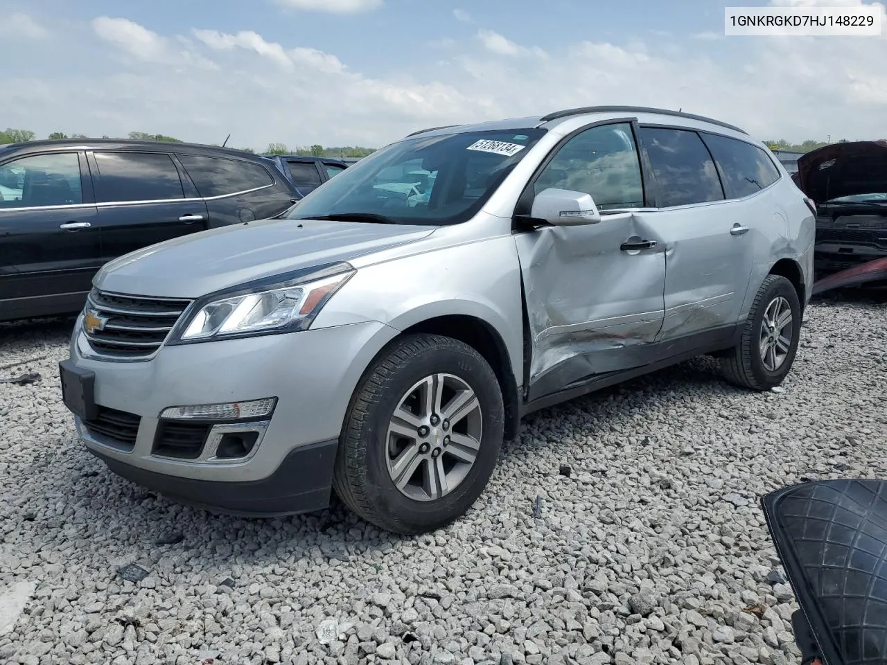 2017 Chevrolet Traverse Lt VIN: 1GNKRGKD7HJ148229 Lot: 51268134