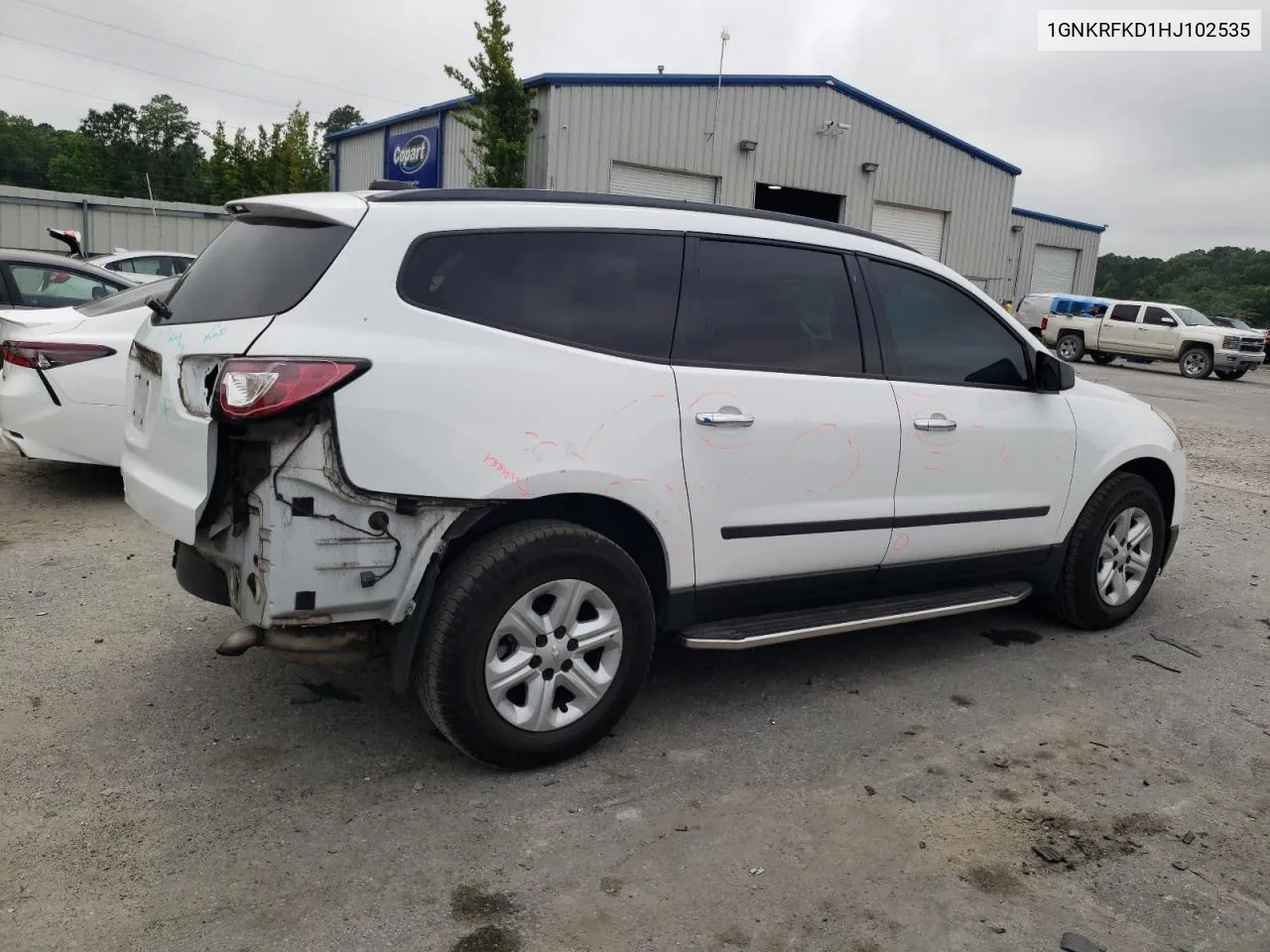 2017 Chevrolet Traverse Ls VIN: 1GNKRFKD1HJ102535 Lot: 53722334