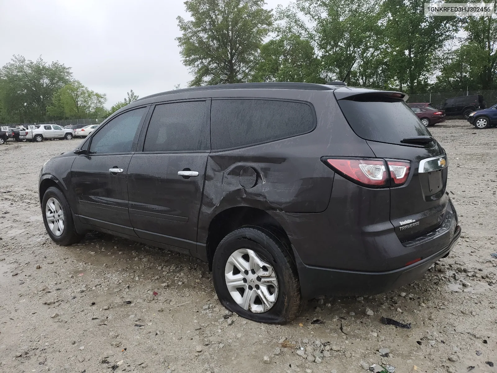 2017 Chevrolet Traverse Ls VIN: 1GNKRFED3HJ302456 Lot: 54824014