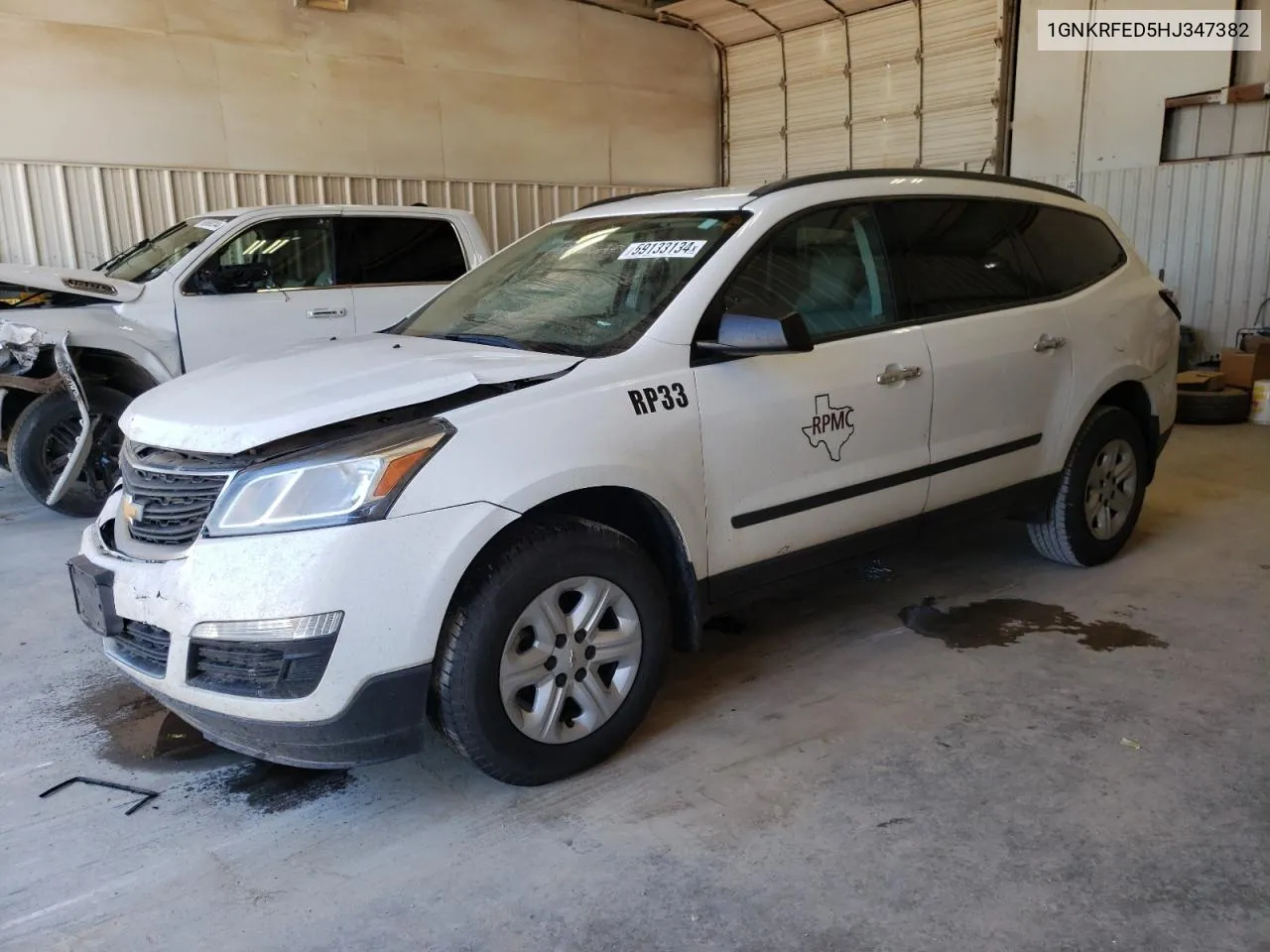 2017 Chevrolet Traverse Ls VIN: 1GNKRFED5HJ347382 Lot: 59133134