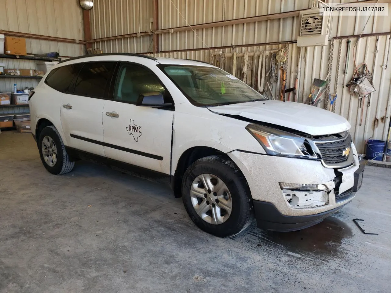 2017 Chevrolet Traverse Ls VIN: 1GNKRFED5HJ347382 Lot: 59133134