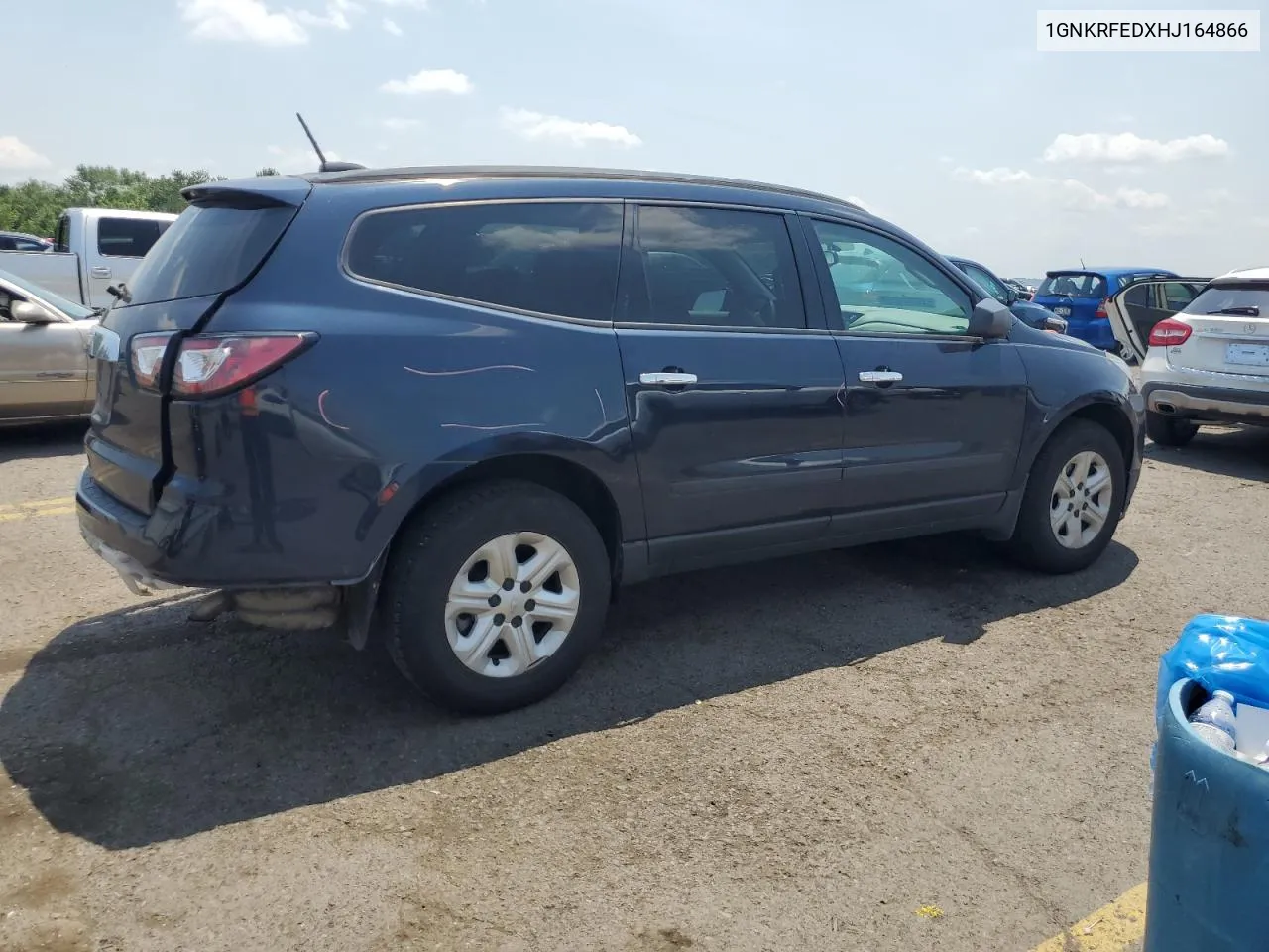 2017 Chevrolet Traverse Ls VIN: 1GNKRFEDXHJ164866 Lot: 59477704