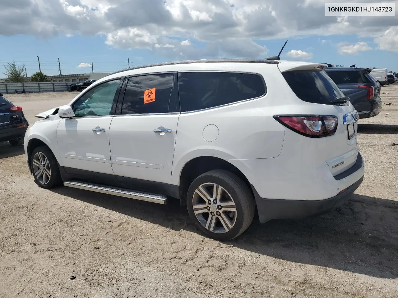 2017 Chevrolet Traverse Lt VIN: 1GNKRGKD1HJ143723 Lot: 61140534