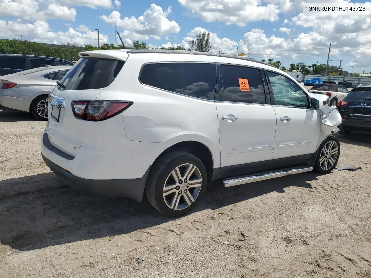 2017 Chevrolet Traverse Lt VIN: 1GNKRGKD1HJ143723 Lot: 61140534