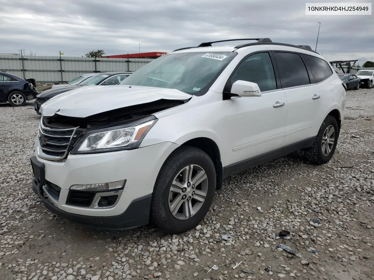 2017 Chevrolet Traverse Lt VIN: 1GNKRHKD4HJ254949 Lot: 61650434