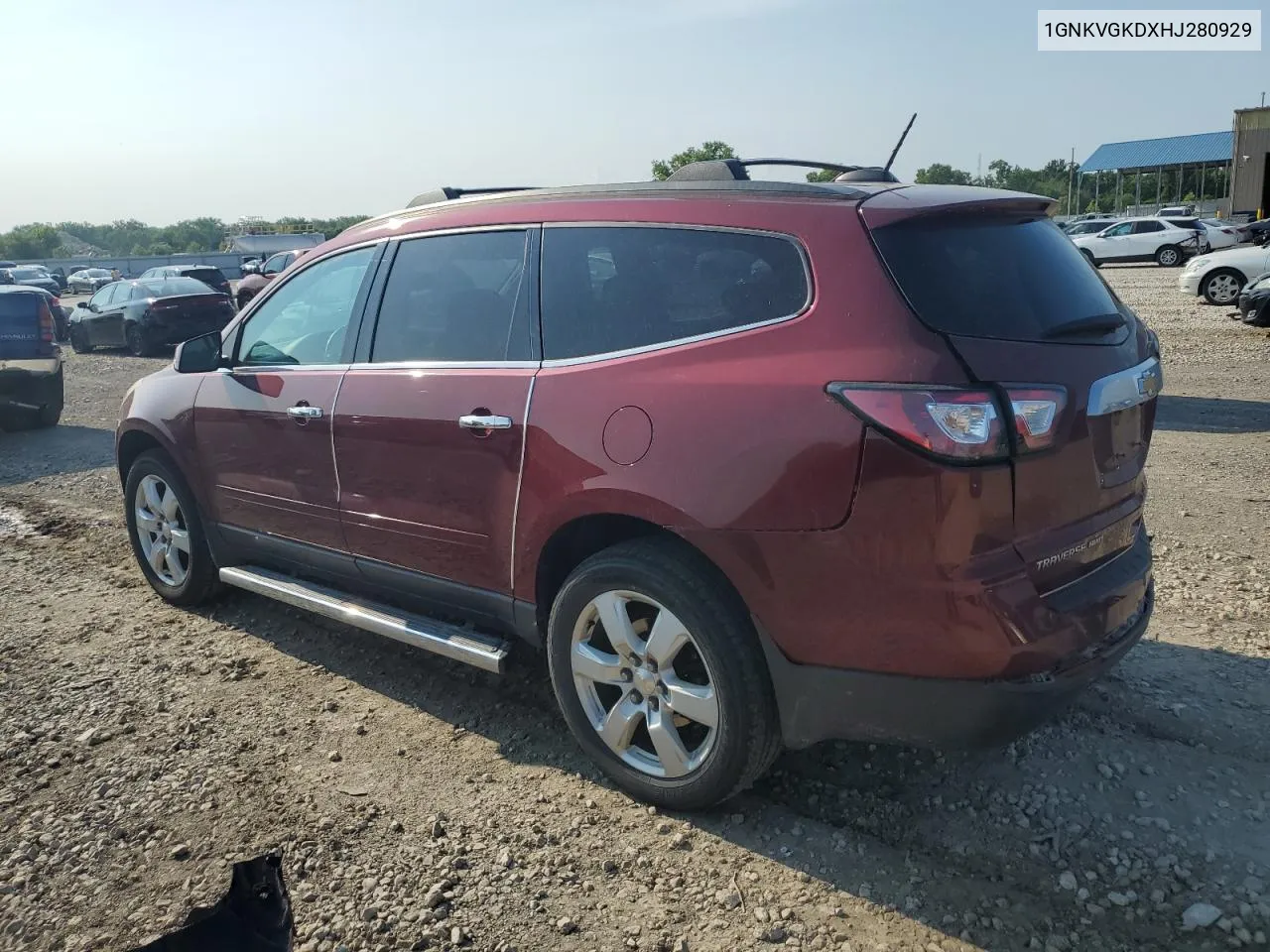 2017 Chevrolet Traverse Lt VIN: 1GNKVGKDXHJ280929 Lot: 62707064