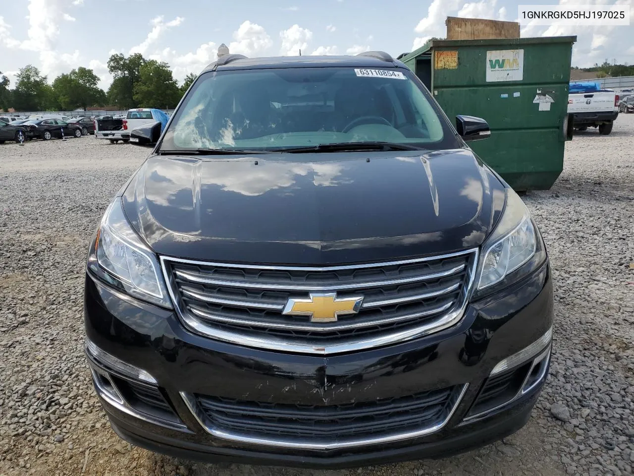 2017 Chevrolet Traverse Lt VIN: 1GNKRGKD5HJ197025 Lot: 63110854