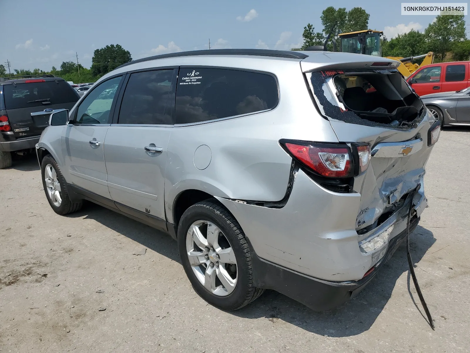 1GNKRGKD7HJ151423 2017 Chevrolet Traverse Lt