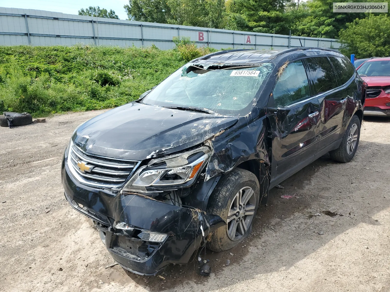 2017 Chevrolet Traverse Lt VIN: 1GNKRGKD3HJ306047 Lot: 65817584