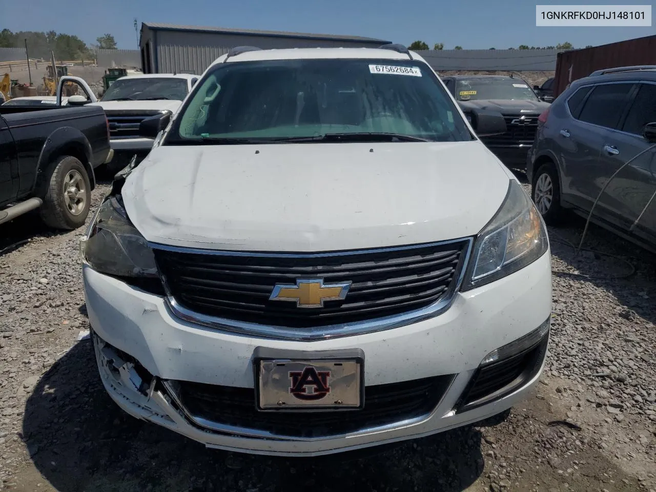 2017 Chevrolet Traverse Ls VIN: 1GNKRFKD0HJ148101 Lot: 67562684