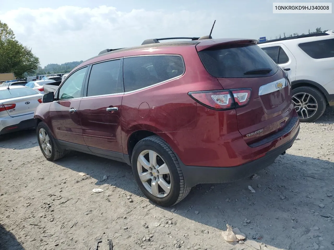 2017 Chevrolet Traverse Lt VIN: 1GNKRGKD9HJ340008 Lot: 68911374