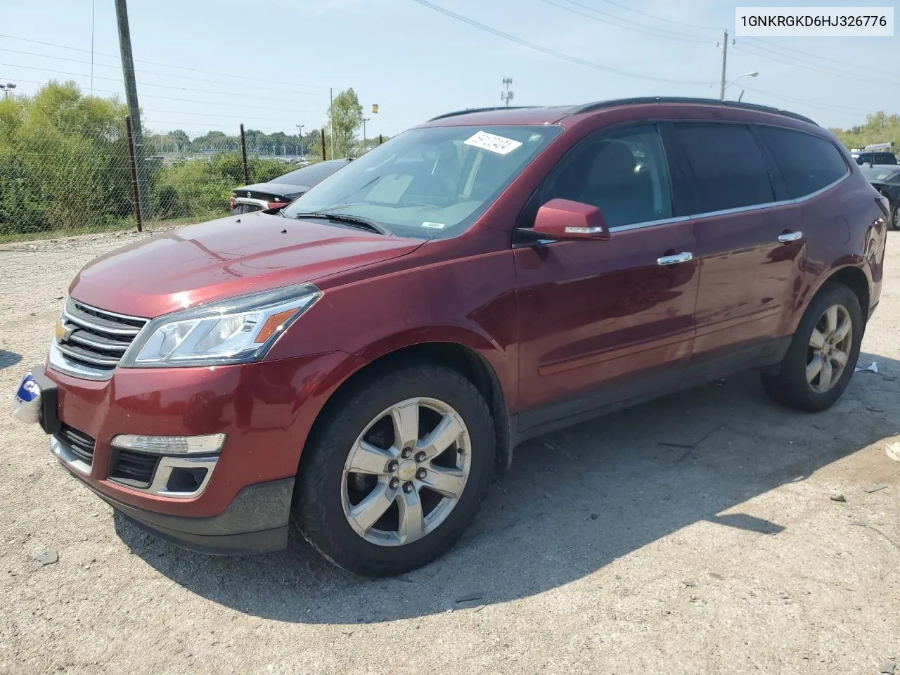 2017 Chevrolet Traverse Lt VIN: 1GNKRGKD6HJ326776 Lot: 69100404