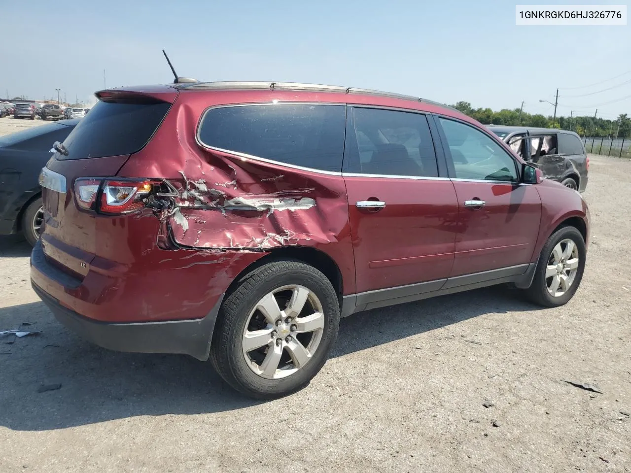 2017 Chevrolet Traverse Lt VIN: 1GNKRGKD6HJ326776 Lot: 69100404