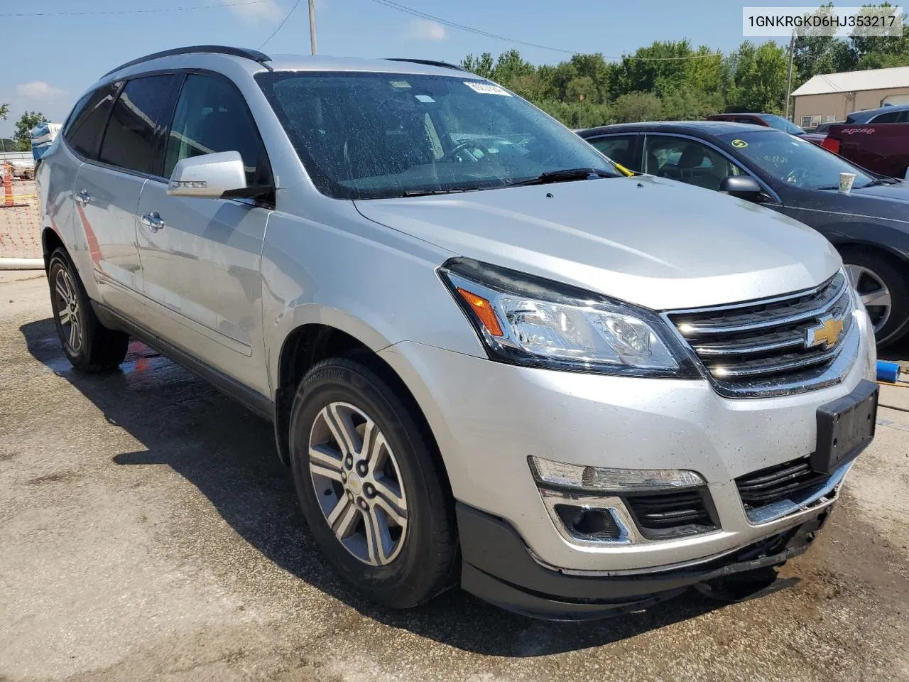 2017 Chevrolet Traverse Lt VIN: 1GNKRGKD6HJ353217 Lot: 69237684