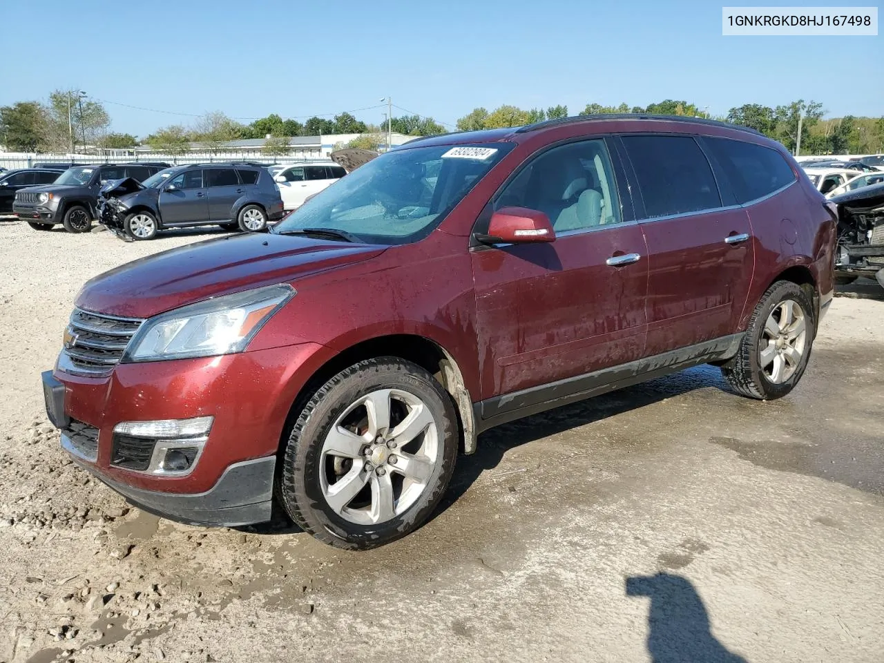 2017 Chevrolet Traverse Lt VIN: 1GNKRGKD8HJ167498 Lot: 69302904