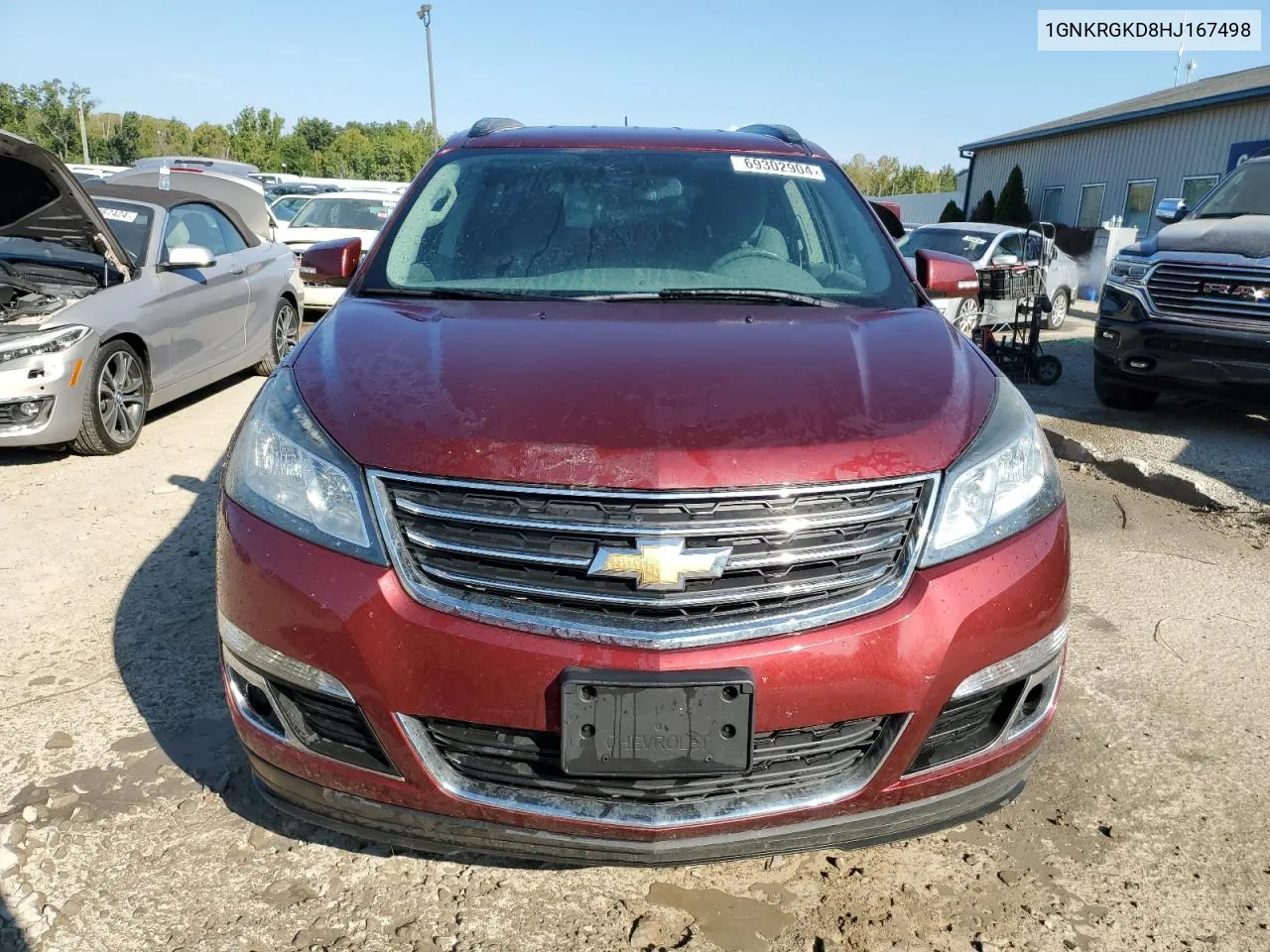 2017 Chevrolet Traverse Lt VIN: 1GNKRGKD8HJ167498 Lot: 69302904