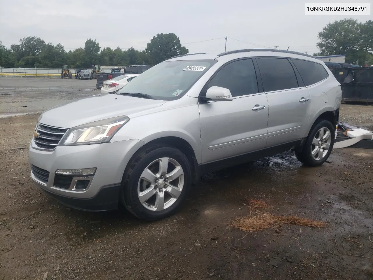 1GNKRGKD2HJ348791 2017 Chevrolet Traverse Lt