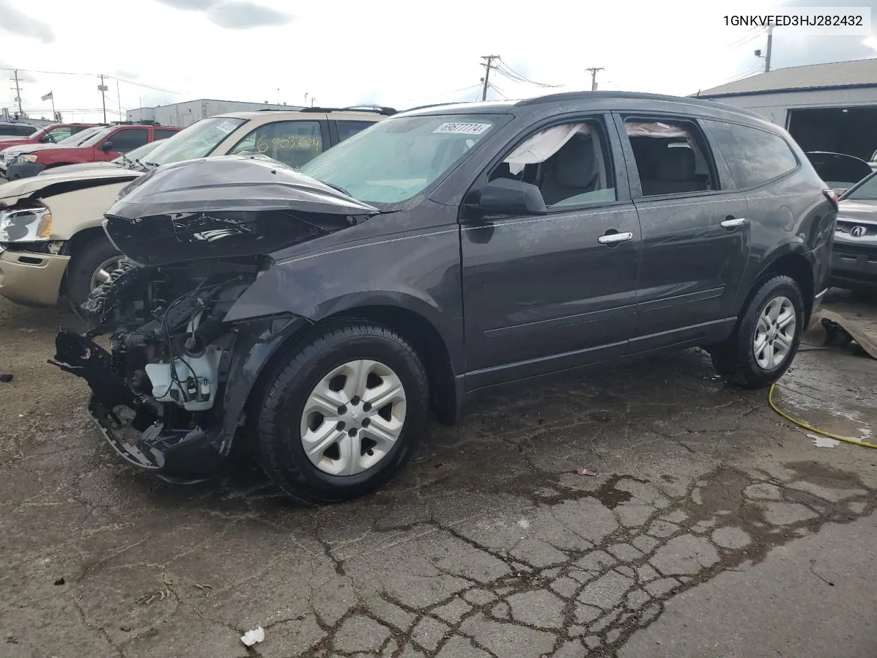 2017 Chevrolet Traverse Ls VIN: 1GNKVFED3HJ282432 Lot: 69677774