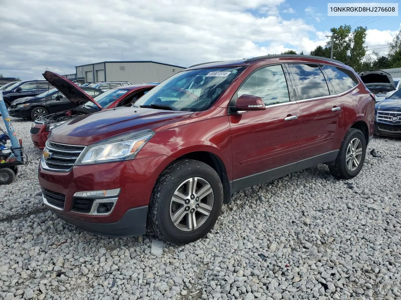 2017 Chevrolet Traverse Lt VIN: 1GNKRGKD8HJ276608 Lot: 69901514