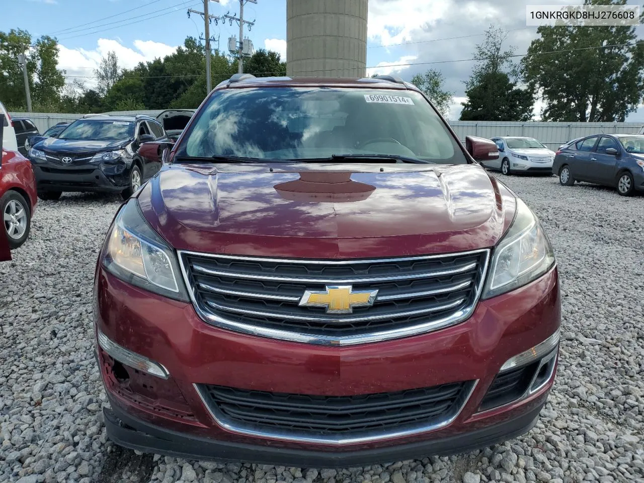 1GNKRGKD8HJ276608 2017 Chevrolet Traverse Lt