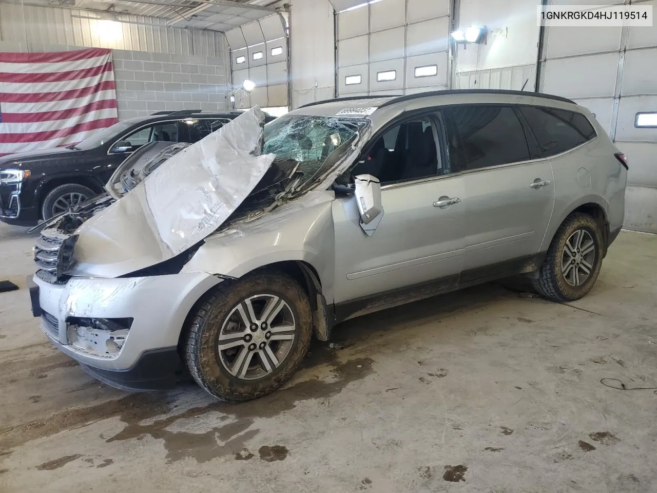 2017 Chevrolet Traverse Lt VIN: 1GNKRGKD4HJ119514 Lot: 69994054