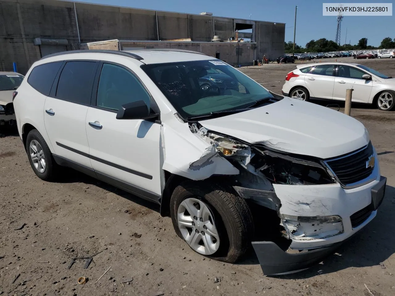 2017 Chevrolet Traverse Ls VIN: 1GNKVFKD3HJ225801 Lot: 70120384