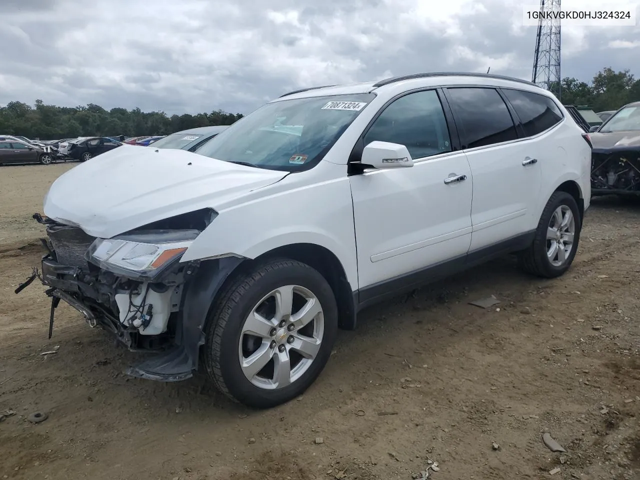 2017 Chevrolet Traverse Lt VIN: 1GNKVGKD0HJ324324 Lot: 70871324