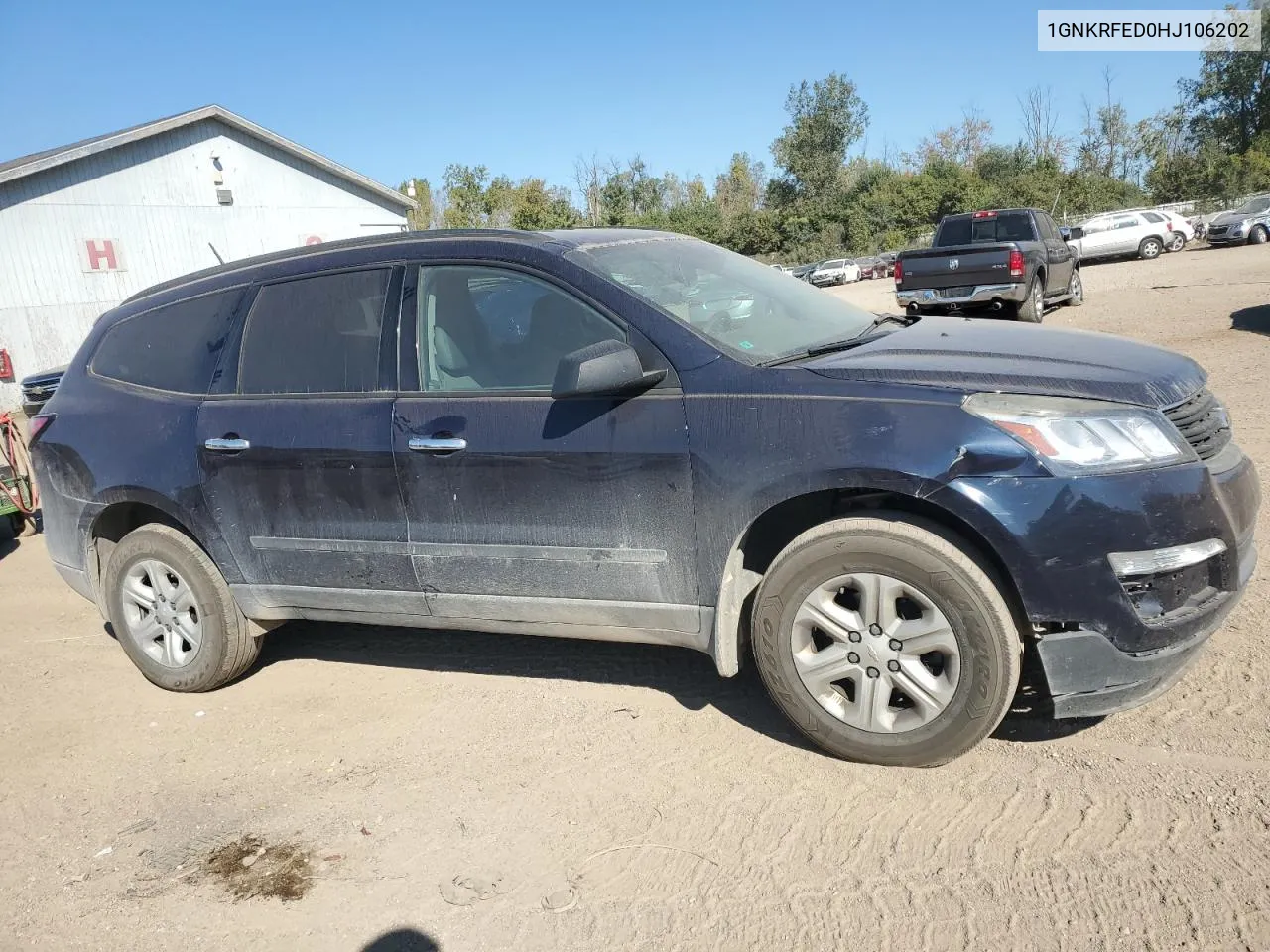 2017 Chevrolet Traverse Ls VIN: 1GNKRFED0HJ106202 Lot: 71088104